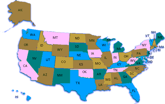 MCadUser USA Map